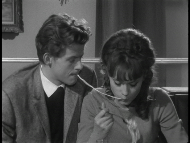 Photo d'un baiser spaghetti